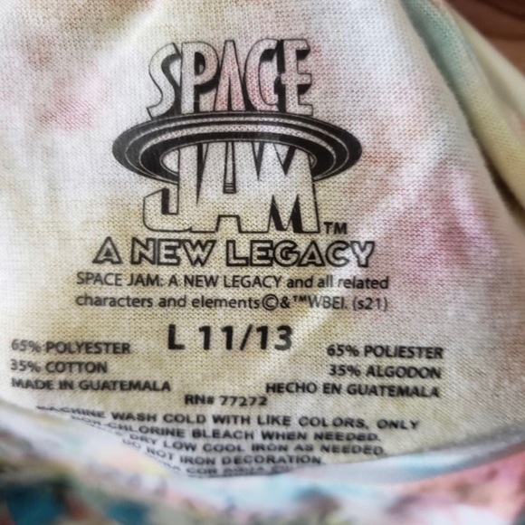 Womens space jam shirt size large tye dye - Picture 3 of 3